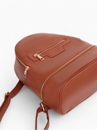 Рюкзак женский на молнии, с карманом, размер 27×13.5×33 см, коричневый - Фото 5