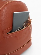 Рюкзак женский на молнии, с карманом, размер 27×13.5×33 см, коричневый - Фото 7