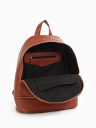 Рюкзак женский на молнии, с карманом, размер 27×13.5×33 см, коричневый - Фото 4