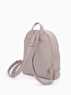 Рюкзак женский на молнии, с карманом, размер 27×13.5×33 см, бежевый - Фото 4