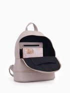 Рюкзак женский на молнии, с карманом, размер 27×13.5×33 см, бежевый - Фото 7