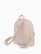 Рюкзак женский на молнии, с карманом, размер 27×13.5×33 см, молочный - Фото 4