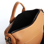Рюкзак женский из искусственной кожи на молнии, 4 кармана, цвет коричневый - Фото 6