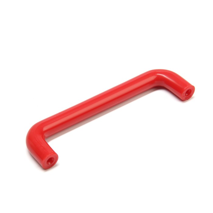 Ручка скоба PLASTIC 009, пластиковая, м/о 96 мм, красная - фото 1890250750