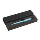 Ручка шариковая автоматическая, 1.0 мм, BrunoVisconti SAN REMO, стержень синий, металлический корпус Soft Touch голубой, в футляре - фото 7660320