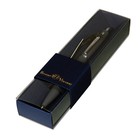 Ручка шариковая автоматическая, 1.0 мм, BrunoVisconti SAN REMO, стержень синий, металлический корпус Soft Touch графитовый, в синем футляре - фото 8300131