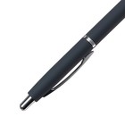 Ручка шариковая автоматическая, 1.0 мм, BrunoVisconti SAN REMO, стержень синий, металлический корпус Soft Touch графитовый, в синем футляре - Фото 4