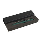 Ручка шариковая автоматическая, 1.0 мм, BrunoVisconti SAN REMO, стержень синий, металлический корпус Soft Touch зелёный, в футляре - фото 320338245