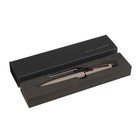 Ручка шариковая автоматическая, 1.0 мм, BrunoVisconti SAN REMO, стержень синий, металлический корпус Soft Touch серый, в футляре - фото 320338260