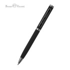 Ручка шариковая поворотная, 1.0 мм, BrunoVisconti FIRENZE, стержень синий, металлический корпус Soft Touch чёрный, в тубусе - Фото 3