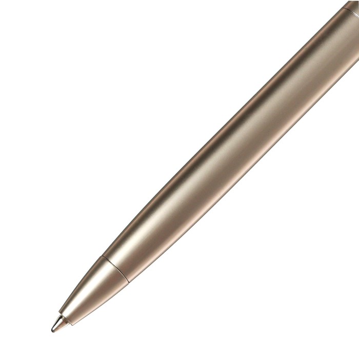 Ручка шариковая поворотная, 1.0 мм, BrunoVisconti FIRENZE, стержень синий, металлический корпус Soft Touch шампань, в футляре