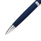 Ручка шариковая поворотная, 1.0 мм, BrunoVisconti MILANO, стержень синий, металлический корпус Soft Touch синий, в футляре - фото 7707486