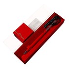 Ручка шариковая поворотная, 0.7 мм, BrunoVisconti PALERMO, стержень синий, металлический корпус Soft Touch красный, в красном футляре - фото 301021918