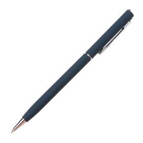 Ручка шариковая поворотная, 0.7 мм, BrunoVisconti PALERMO, стержень синий, металлический корпус Soft Touch сине-чёрный, в футляре