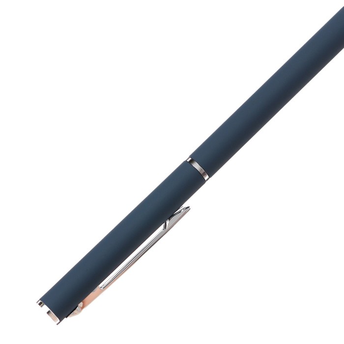 Ручка шариковая поворотная, 0.7 мм, BrunoVisconti PALERMO, стержень синий, металлический корпус Soft Touch сине-чёрный, в футляре