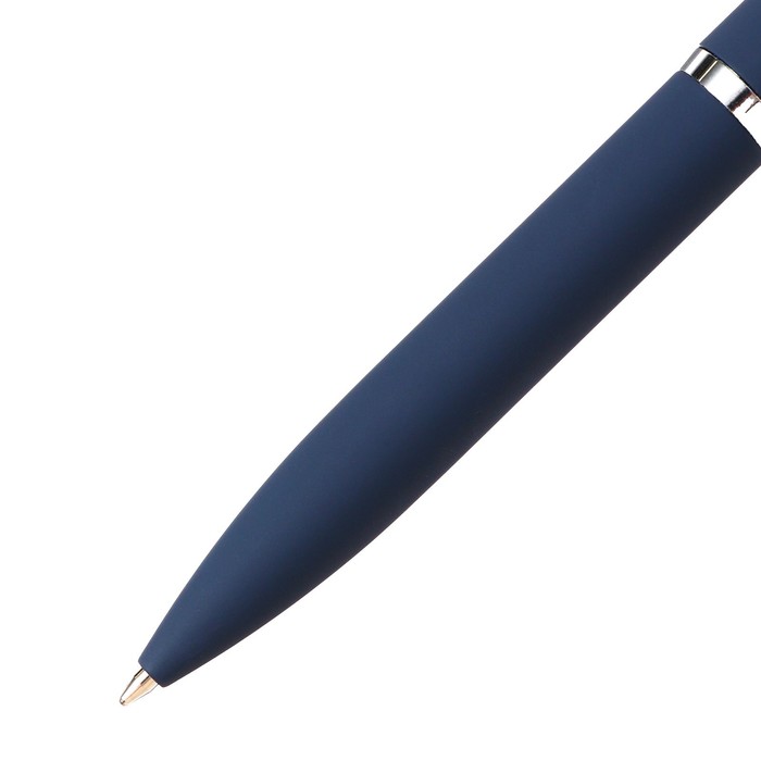 Ручка шариковая поворотная, 1.0 мм, BrunoVisconti PORTOFINO, стержень синий, металлический корпус Soft Touch синий, в футляре