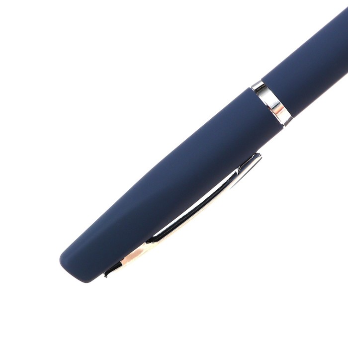 Ручка шариковая поворотная, 1.0 мм, BrunoVisconti PORTOFINO, стержень синий, металлический корпус Soft Touch синий, в футляре