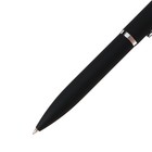 Ручка шариковая поворотная, 1.0 мм, BrunoVisconti PORTOFINO, стержень синий, металлический корпус Soft Touch чёрный, в футляре - фото 7660507