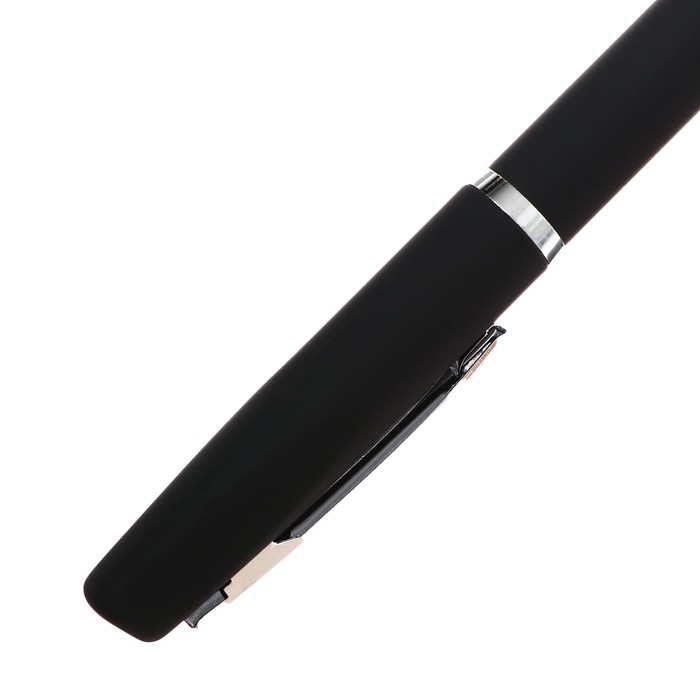 Ручка шариковая поворотная, 1.0 мм, BrunoVisconti PORTOFINO, стержень синий, металлический корпус Soft Touch чёрный, в футляре
