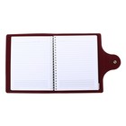 Ежедневник недатированный А5, 136 листов на гребне TORINO, обложка искусственная кожа, хлястик на кнопке, блок 70 г/м2, бордовый - фото 23169353