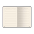 Ежедневник недатированный А5, 160 листов MEGAPOLIS VELVET, твёрдая обложка, искусственная кожа, ляссе, на резинке, с карманом для бумаг, бежевый блок 70 г/м2, зефирный голубой 10066507 - фото 16300986