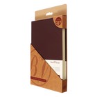 Ежедневник недатированный А5, 160 листов MEGAPOLIS, твёрдая обложка, искусственная кожа на бумажной основе, ляссе, бежевый блок 70 г/м2, коричневый 10066516 - фото 16301003