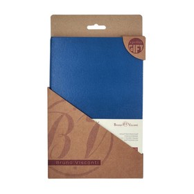 Ежедневник недатированный А5, 160 листов MEGAPOLIS, твёрдая обложка, искусственная кожа на бумажной основе, ляссе, бежевый блок 70 г/м2, синий