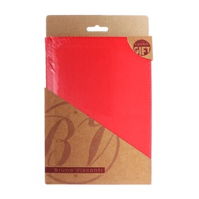 Ежедневник недатированный А5+, 136 листов SIDNEY NEBRASKA, твёрдая обложка, искусственная кожа, ляссе, золотой обрез, блок 70 г/м2, красный