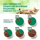 Влажный корм Perfect Fit иммунитет для кошек, индейка, спирулина, пауч, 75 г - Фото 4