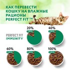 Влажный корм Perfect Fit иммунитет для кошек, индейка, спирулина, пауч, 75 г 10124151 - фото 1620089