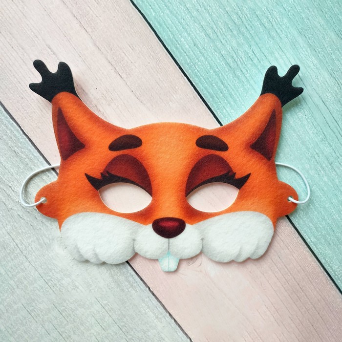 Карнавальная маска «Белочка» - Фото 1