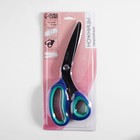 Ножницы закройные, скошенное лезвие, прорезиненные ручки, 8", 22 см, цвет МИКС - Фото 6
