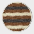 Салфетка сервировочная Доляна Vincula, d=38 см, цвет коричневый - фото 8300829
