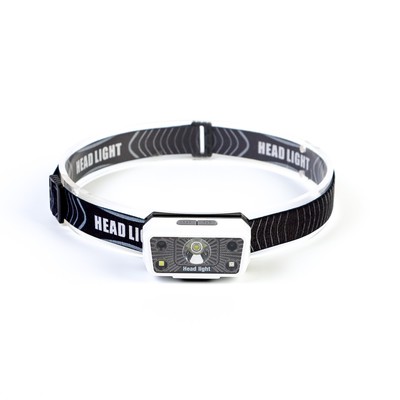 Фонарь налобный аккумуляторный, 180 Лм, 1200 мАч, XPG, 2835 LED, 5 режимов, датчик движения