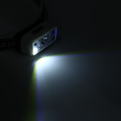 Фонарь налобный аккумуляторный, 180 Лм, 1200 мАч, XPG, 2835 LED, 5 режимов, датчик движения
