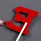 Топпер для торта LOVE, красный - Фото 4