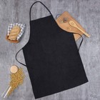 Фартук кухонный «Доляна», джинсовый, 60×88 см, чёрный - Фото 1