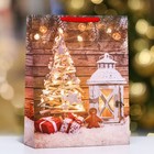 Пакет ламинированный вертикальный "Новогодняя елка", XL 43 x 55 x 15 - фото 320460654