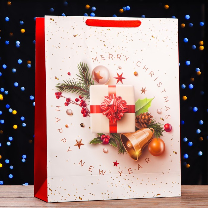 Пакет ламинированный вертикальный "Новогоднее настроение",  XL  43 x 55 x 15 - Фото 1