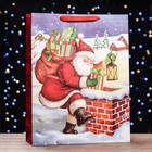 Пакет ламинированный вертикальный "Дед Мороз", XL 43 x 55 x 15 - фото 11370742