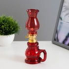 Керосиновая лампа красный 8х6х20 см RISALUX - Фото 1