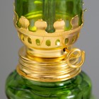 Керосиновая лампа зеленый с ручкой 8×6×20 см - Фото 6