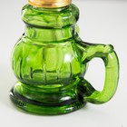 Керосиновая лампа зеленый с ручкой 8×6×20 см - Фото 7