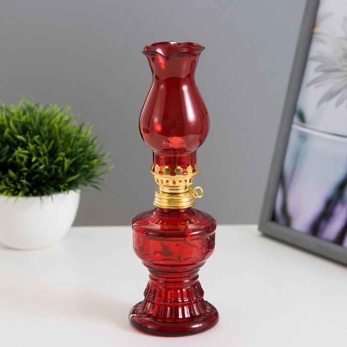 Керосиновая лампа красный 6×6×20 см RISALUX - Фото 1