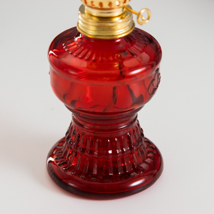 Керосиновая лампа красный 6х6х20 см RISALUX - фото 1885811180