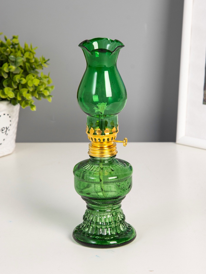 Керосиновая лампа RISALUX 6×6×20 см, зелёный - Фото 1