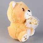 Мягкая игрушка «Медведь с букетом», 25 см, с гирляндой - Фото 5