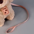 Мягкая игрушка «Собака», с поводком, 24 см, бежевая - Фото 3