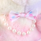 Мягкая игрушка «Медвежонок» с бусинками, 30 см, розовый - Фото 3