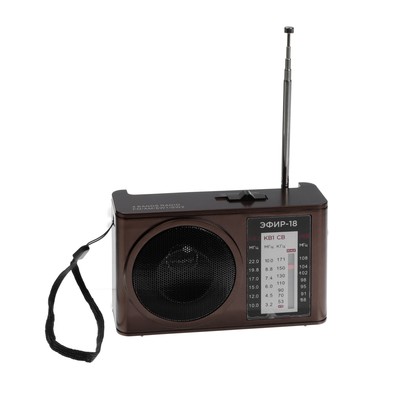 Радиоприёмник "Эфир 18", УКВ 88-108 МГц, 500 мАч, коричневый